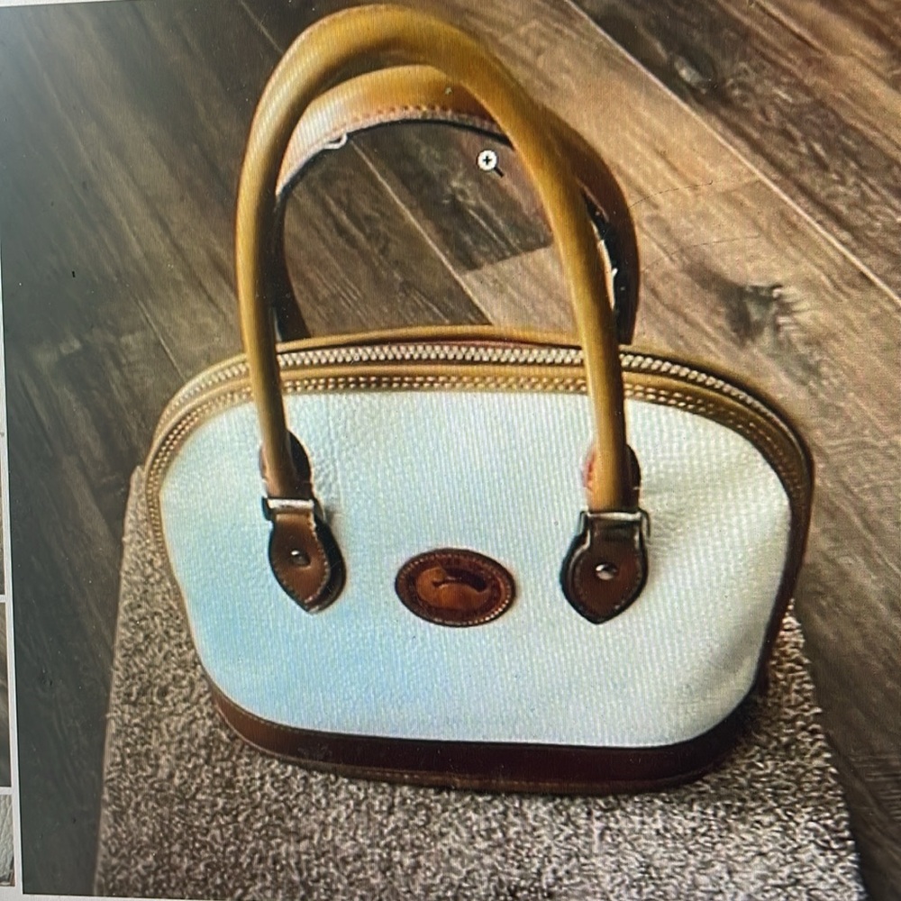 VTG Dooney & Bourke All Weather Leather Dome Handbag